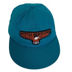 Myrtle Beach Bike‎ Week 2000 Cap Hat Teal Blue Womens